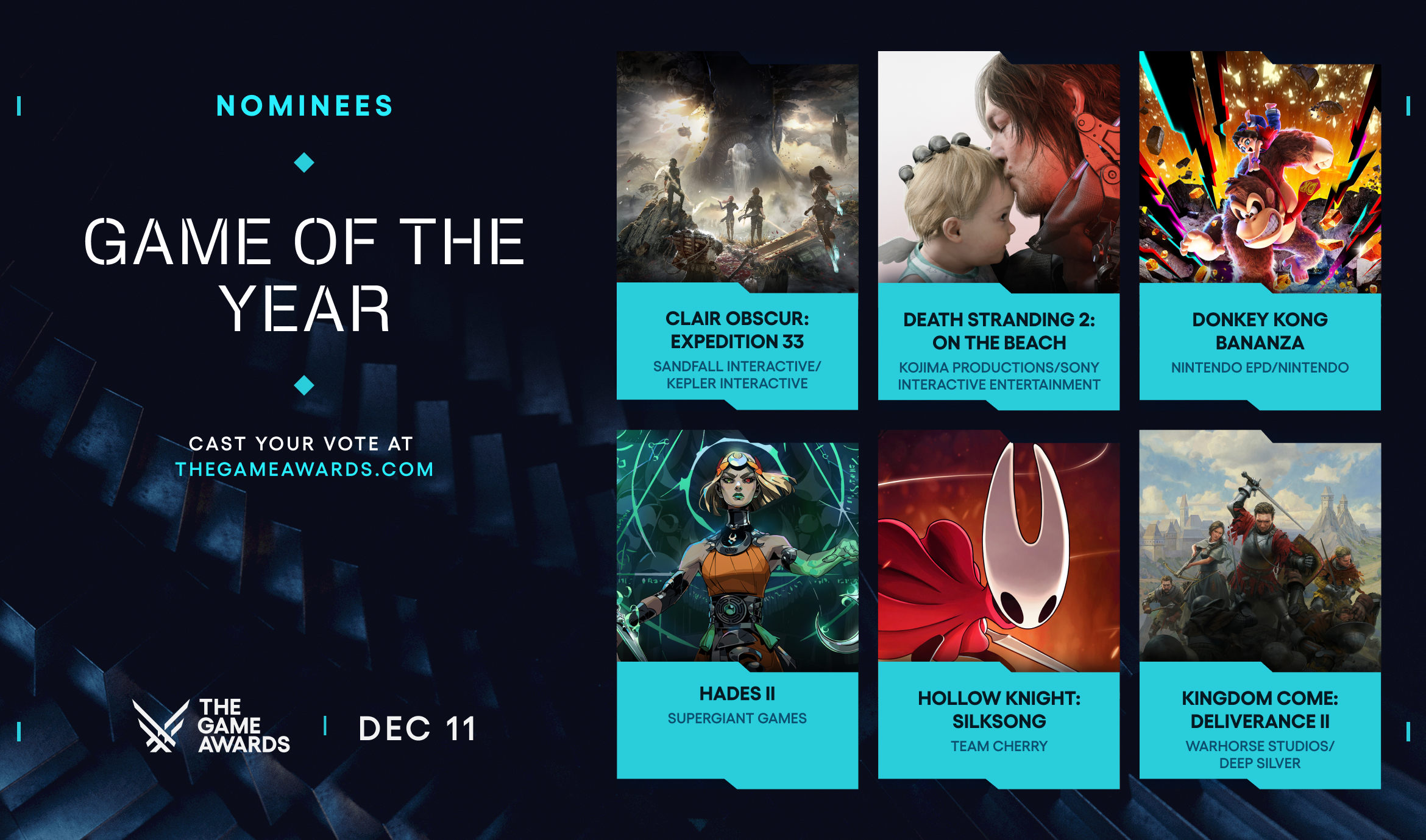 ¡Bombazo Gamer! Los Nominados a GOTY 2025: ¿Clair Obscur destronará a todos en The Game Awards?