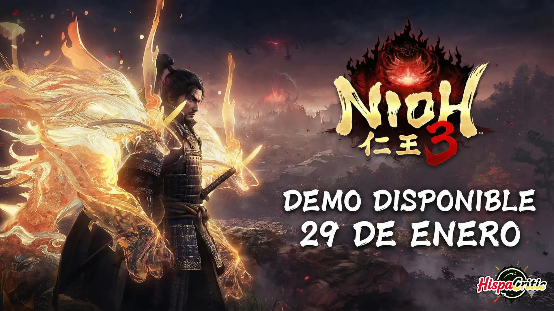 ¡Bombazo de Nioh 3! Podrás jugarlo MUCHO ANTES de su estreno: fecha oficial de la demo sangrienta