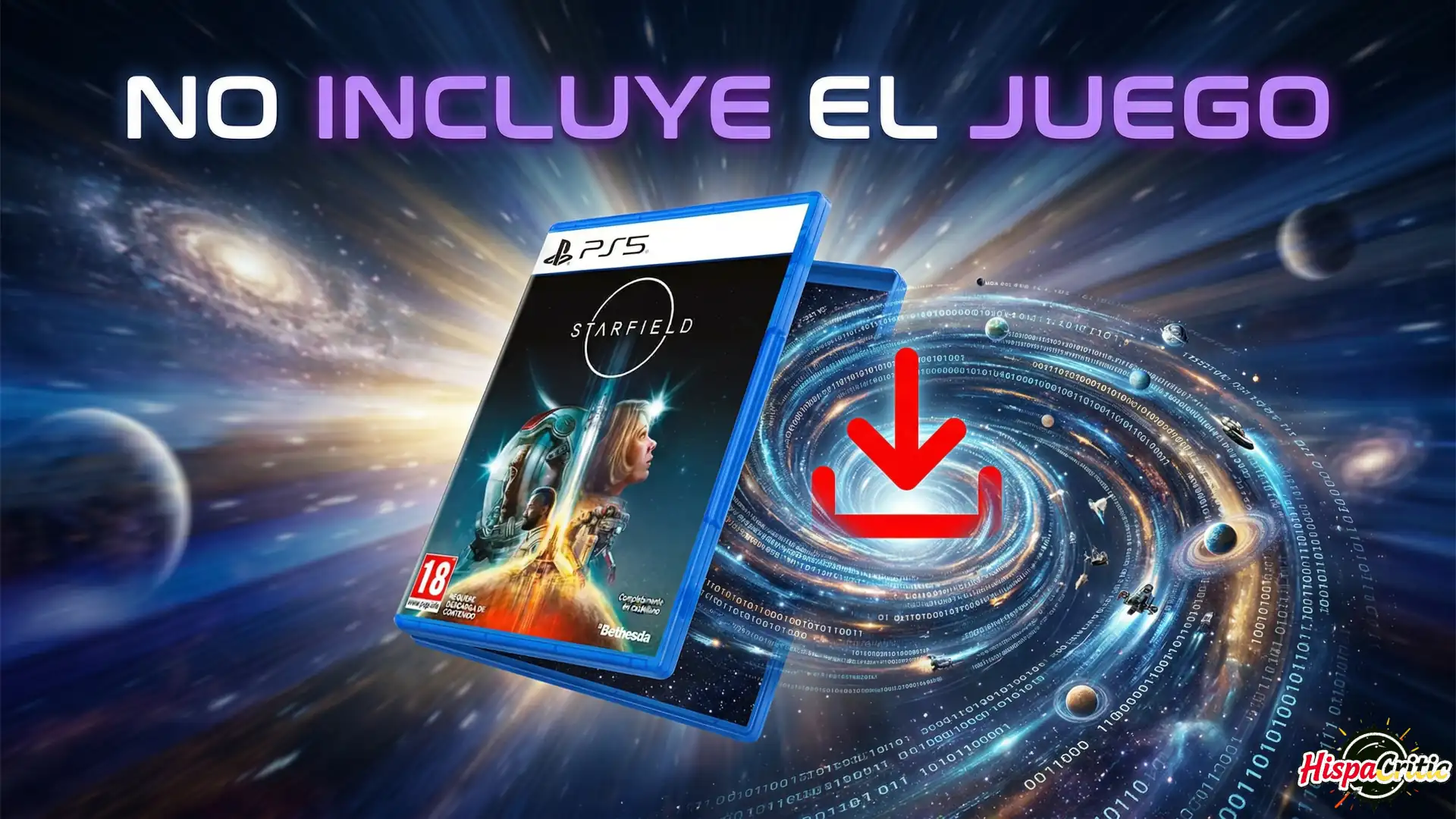 Starfield de PS5 en disco vendra incompleto. Desata la ira gamer y divide a la comunidad ante la descarga obligatoria.