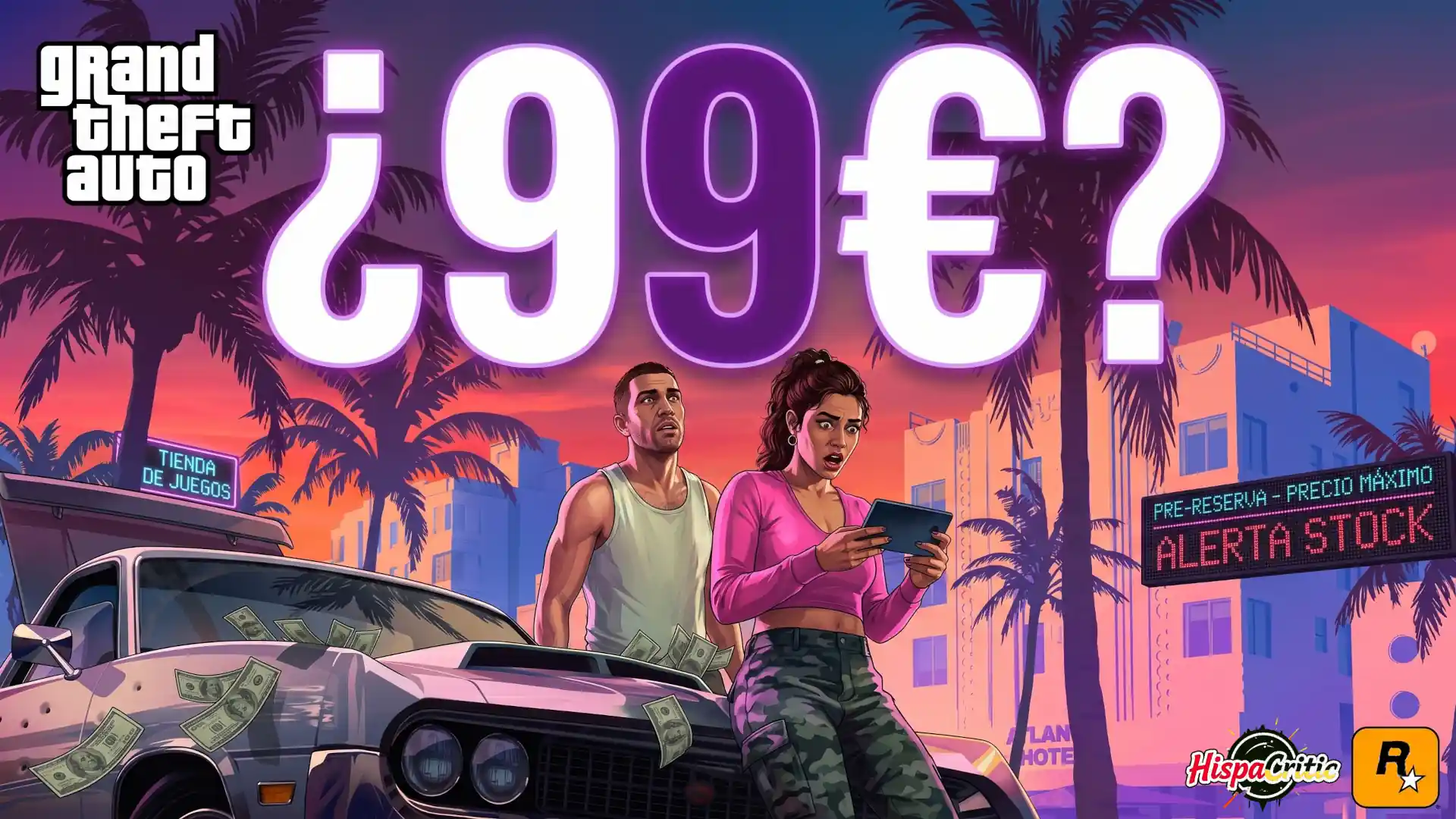 ¿Pagarás 100 euros por jugar? Una tienda filtra el precio de GTA VI y desata el pánico mundial